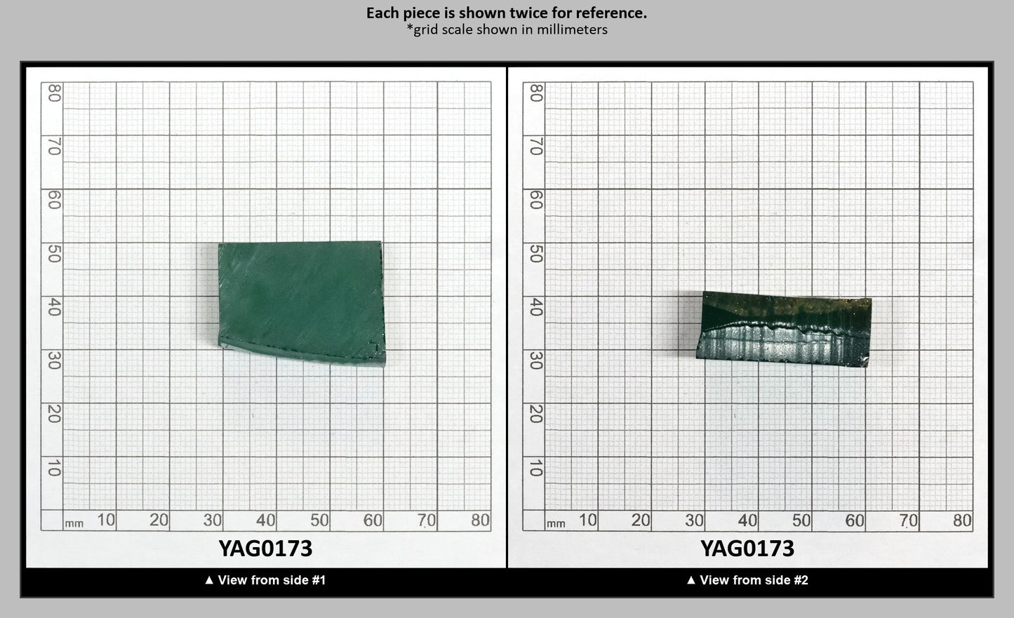 Green Garnet CTH:YAG Faceting Rough for Gem Cutting - Various Sizes : YAG0173