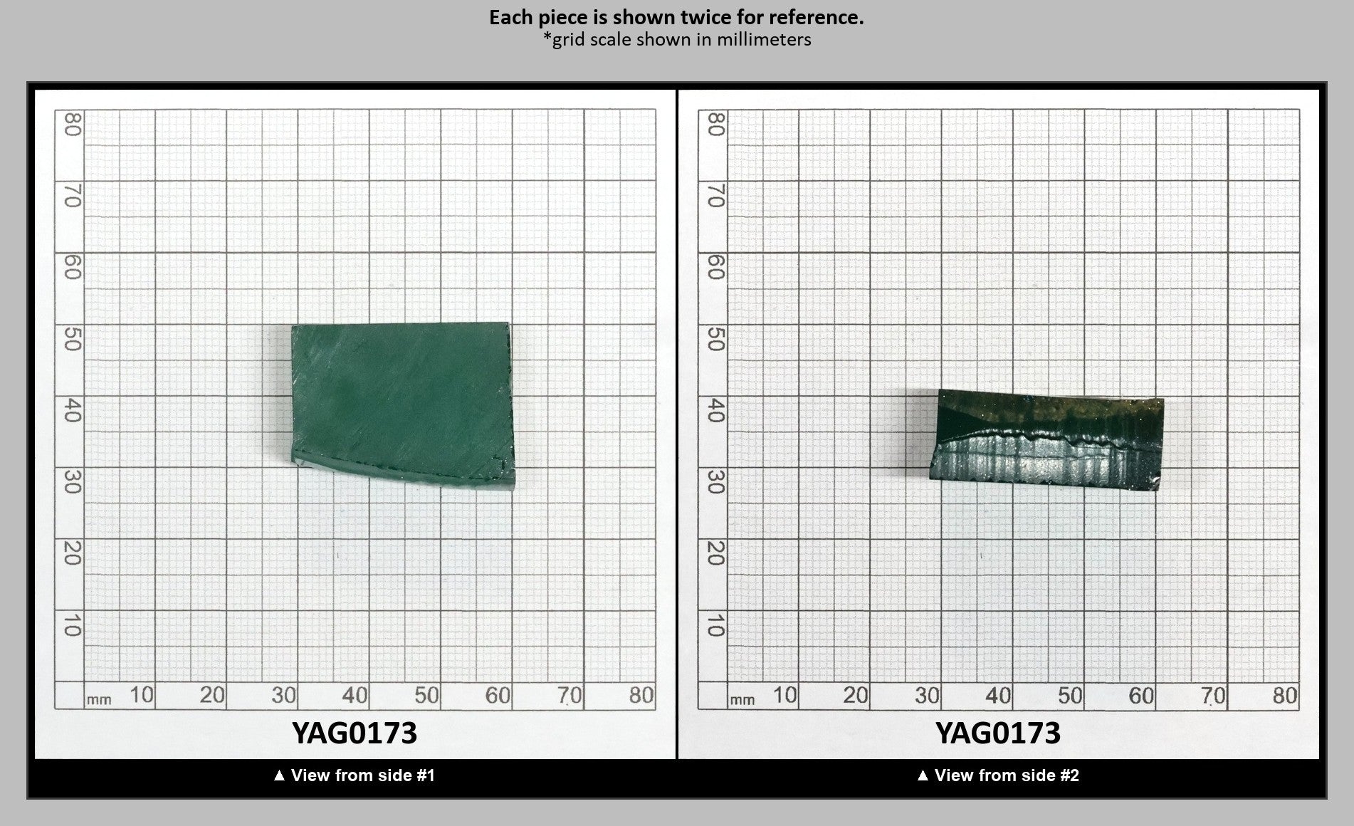 Green Garnet CTH:YAG Faceting Rough for Gem Cutting - Various Sizes : YAG0173