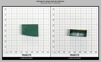Green Garnet CTH:YAG Faceting Rough for Gem Cutting - Various Sizes : YAG0173