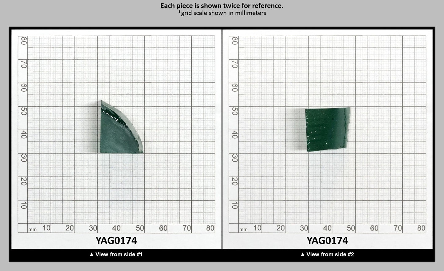 Green Garnet CTH:YAG Faceting Rough for Gem Cutting - Various Sizes : YAG0174