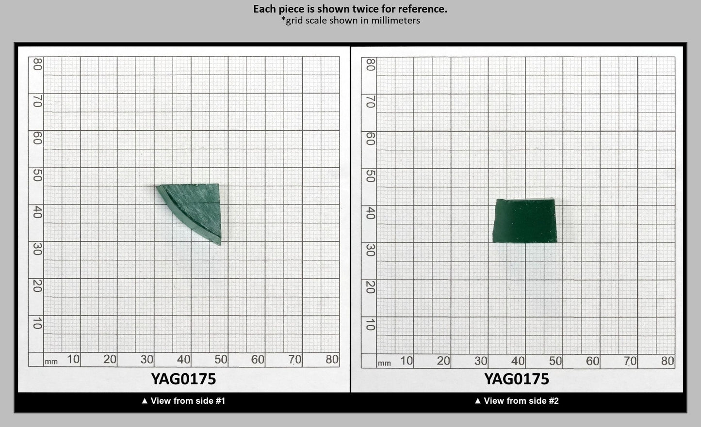 Green Garnet CTH:YAG Faceting Rough for Gem Cutting - Various Sizes : YAG0175