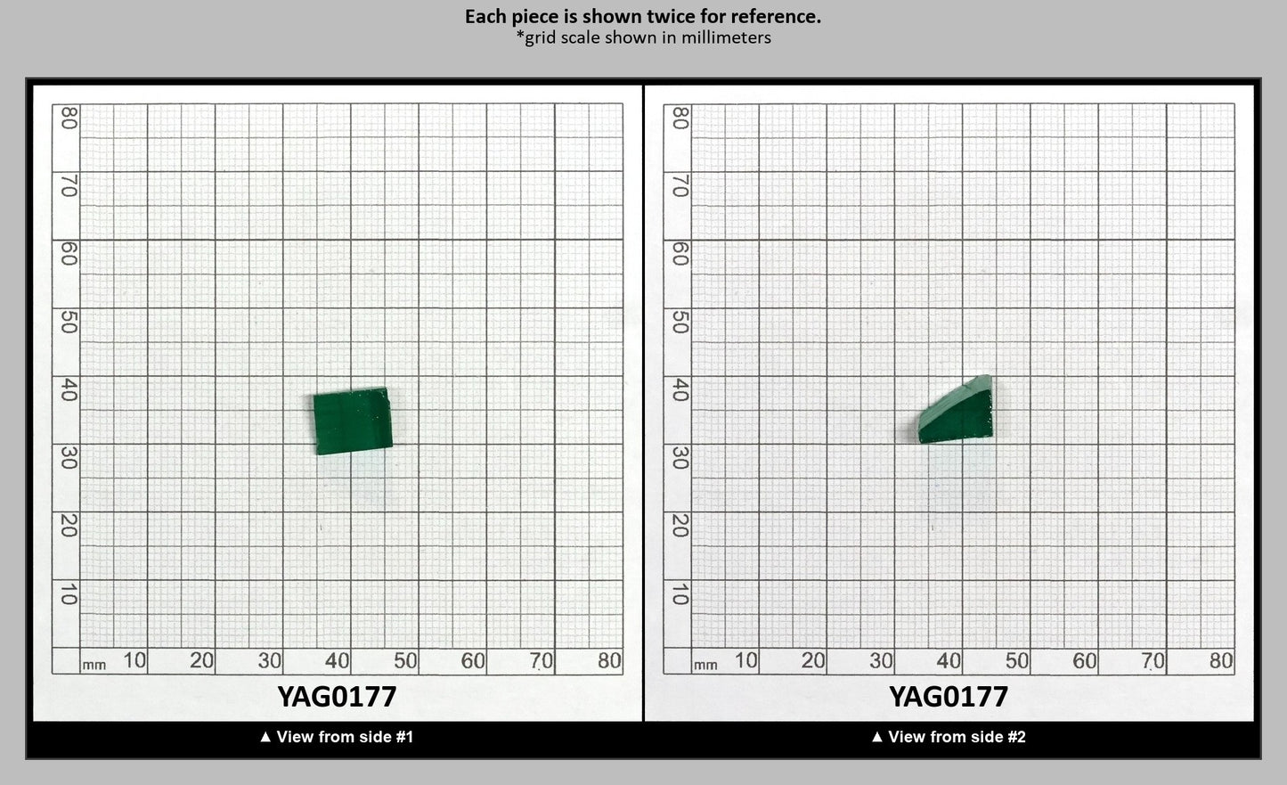 Green Garnet CTH:YAG Faceting Rough for Gem Cutting - Various Sizes : YAG0177