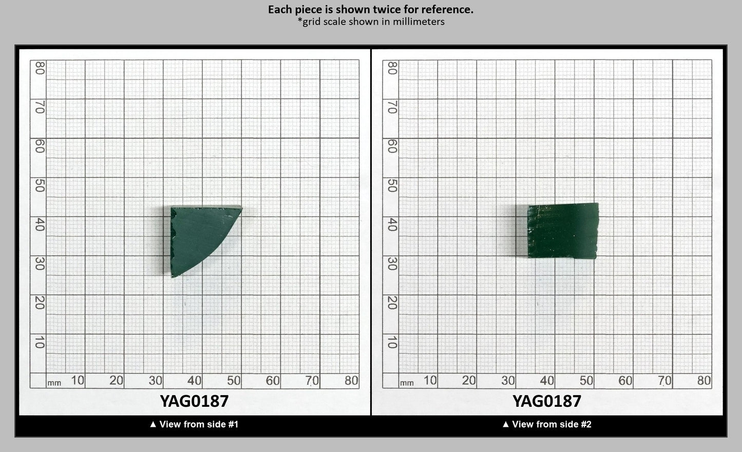 Green Garnet CTH:YAG Faceting Rough for Gem Cutting - Various Sizes : YAG0187