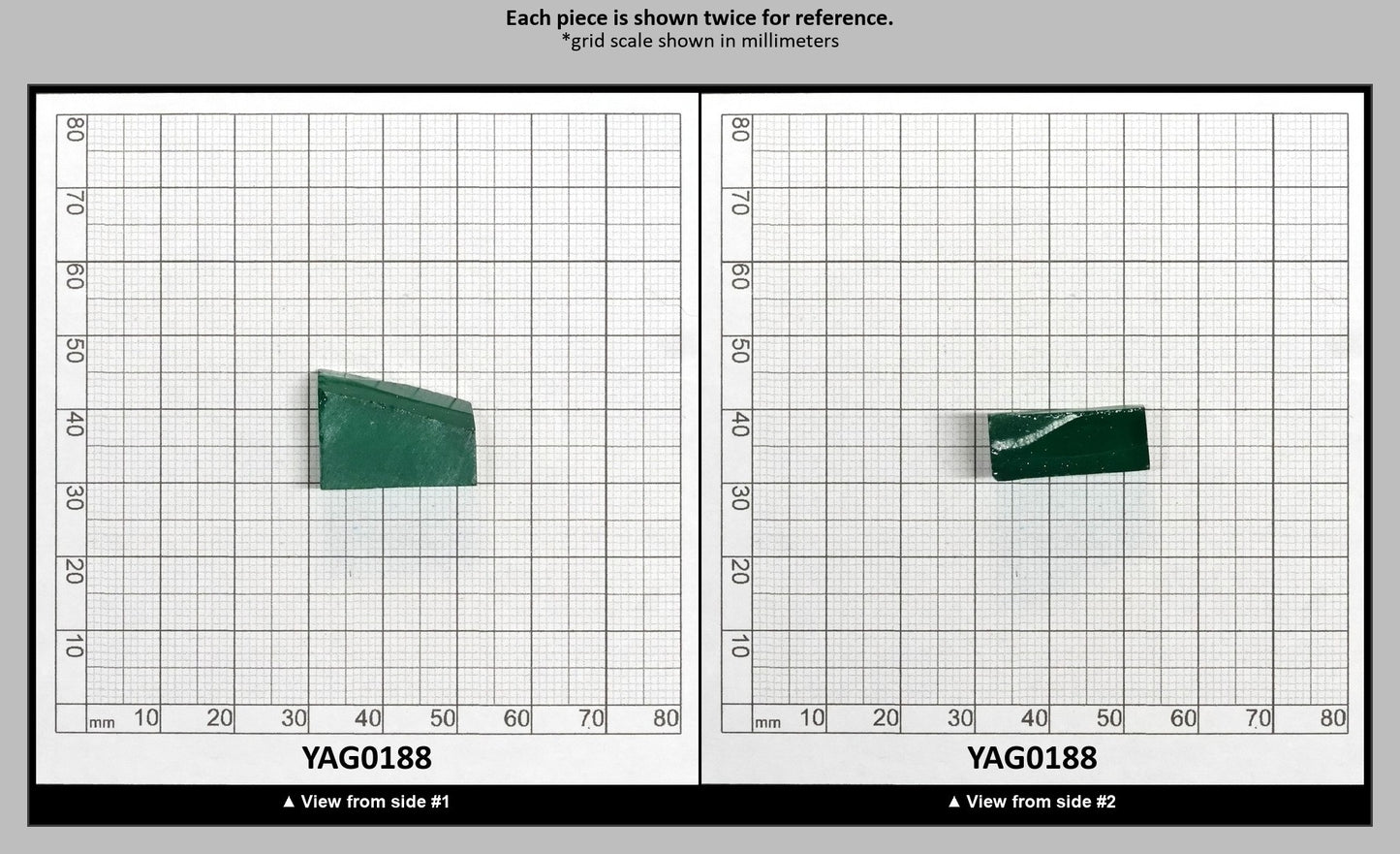 Green Garnet CTH:YAG Faceting Rough for Gem Cutting - Various Sizes : YAG0188