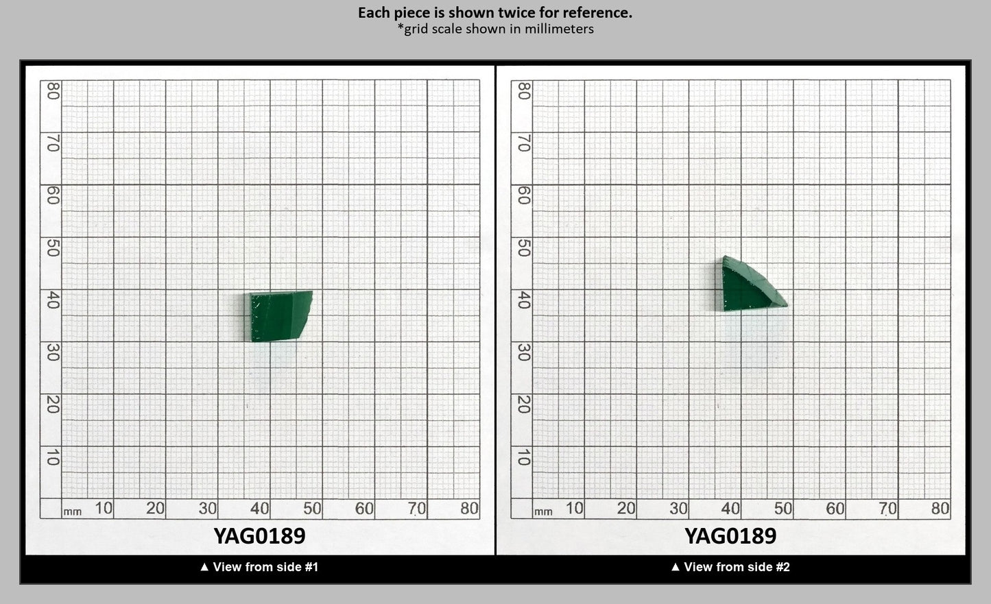 Green Garnet CTH:YAG Faceting Rough for Gem Cutting - Various Sizes : YAG0189