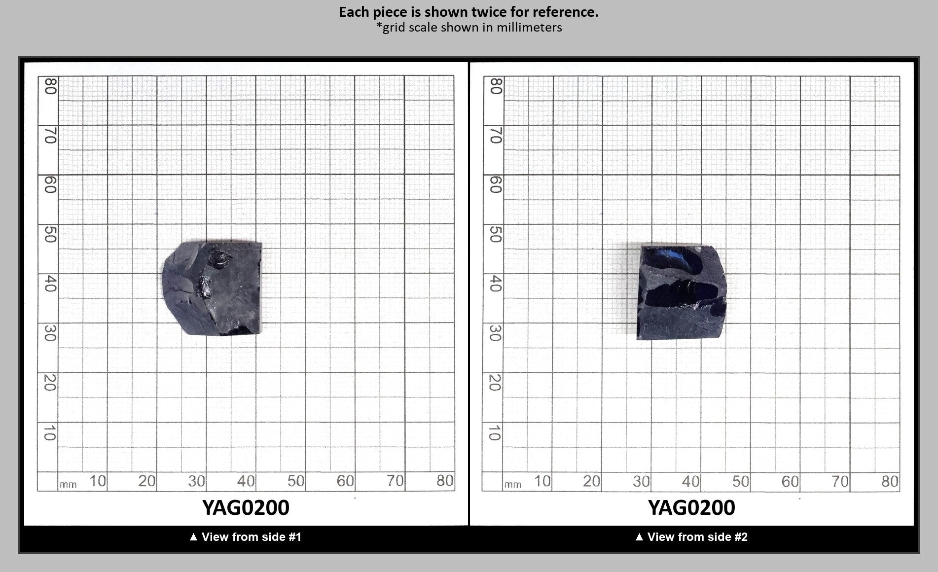 Blue YAG Faceting Rough for Gem Cutting - Various Sizes : YAG0200