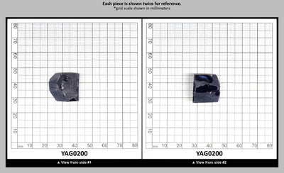 Blue YAG Faceting Rough for Gem Cutting - Various Sizes : YAG0200
