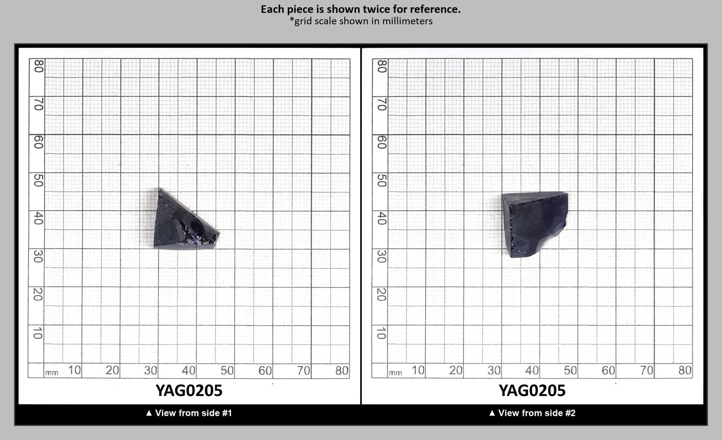 Blue YAG Faceting Rough for Gem Cutting - Various Sizes : YAG0205