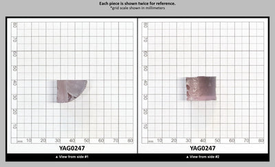 Dusty Purple YAG Faceting Rough for Gem Cutting - Various Sizes : YAG0247