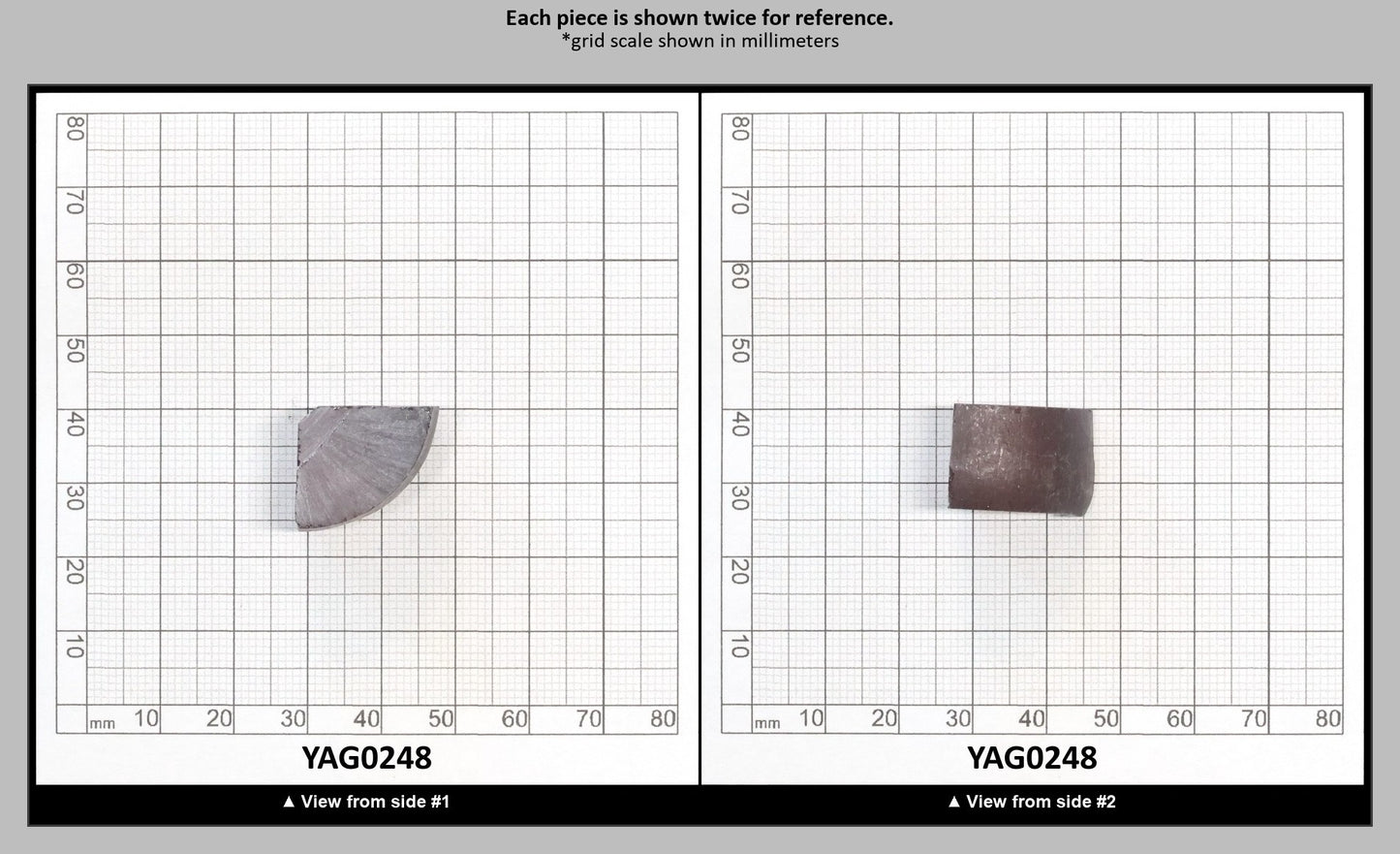 Dusty Purple YAG Faceting Rough for Gem Cutting - Various Sizes : YAG0248