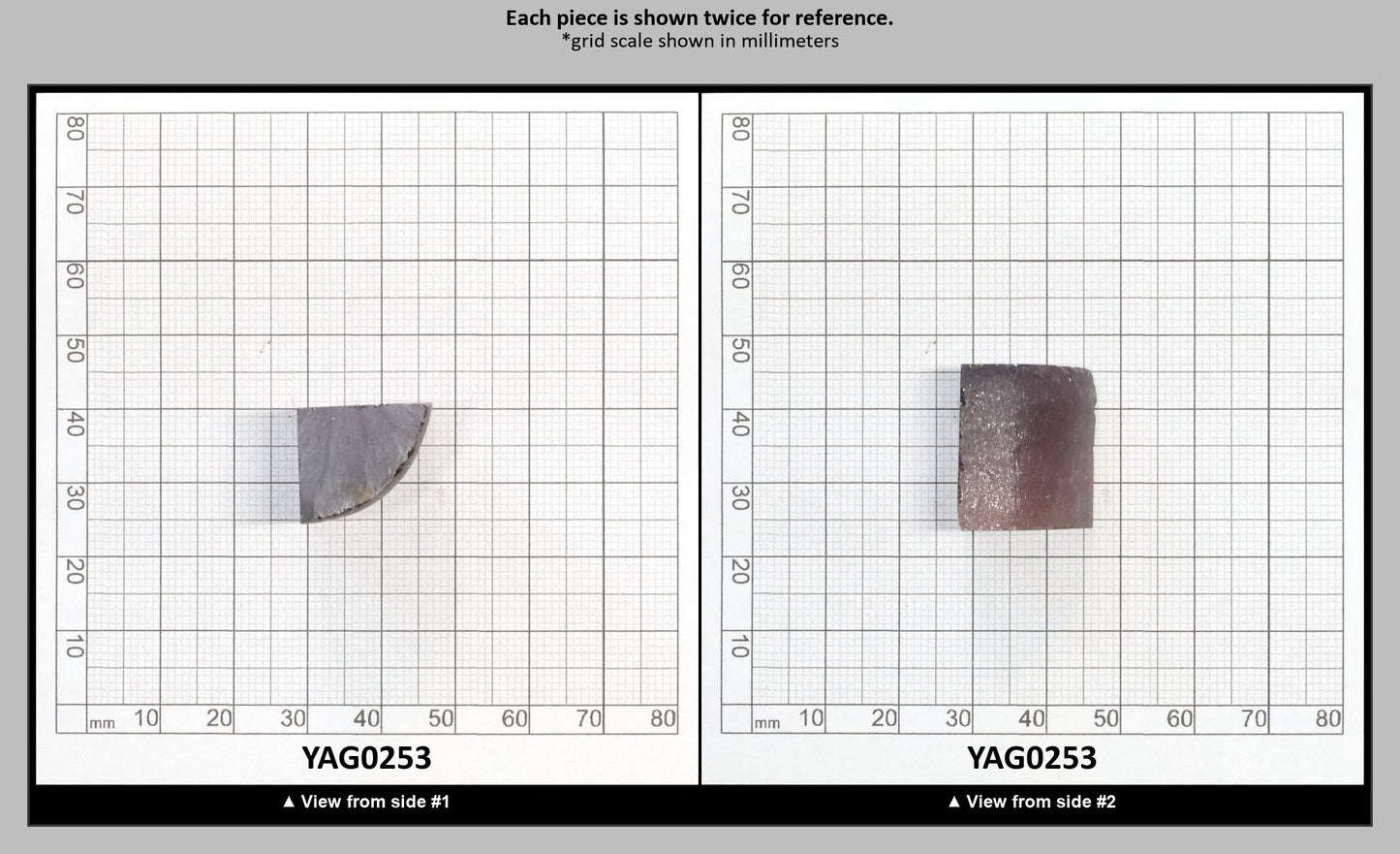 Dusty Purple YAG Faceting Rough for Gem Cutting - Various Sizes : YAG0253