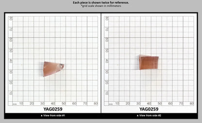 Dusty Peach YAG Faceting Rough for Gem Cutting - Various Sizes : YAG0259