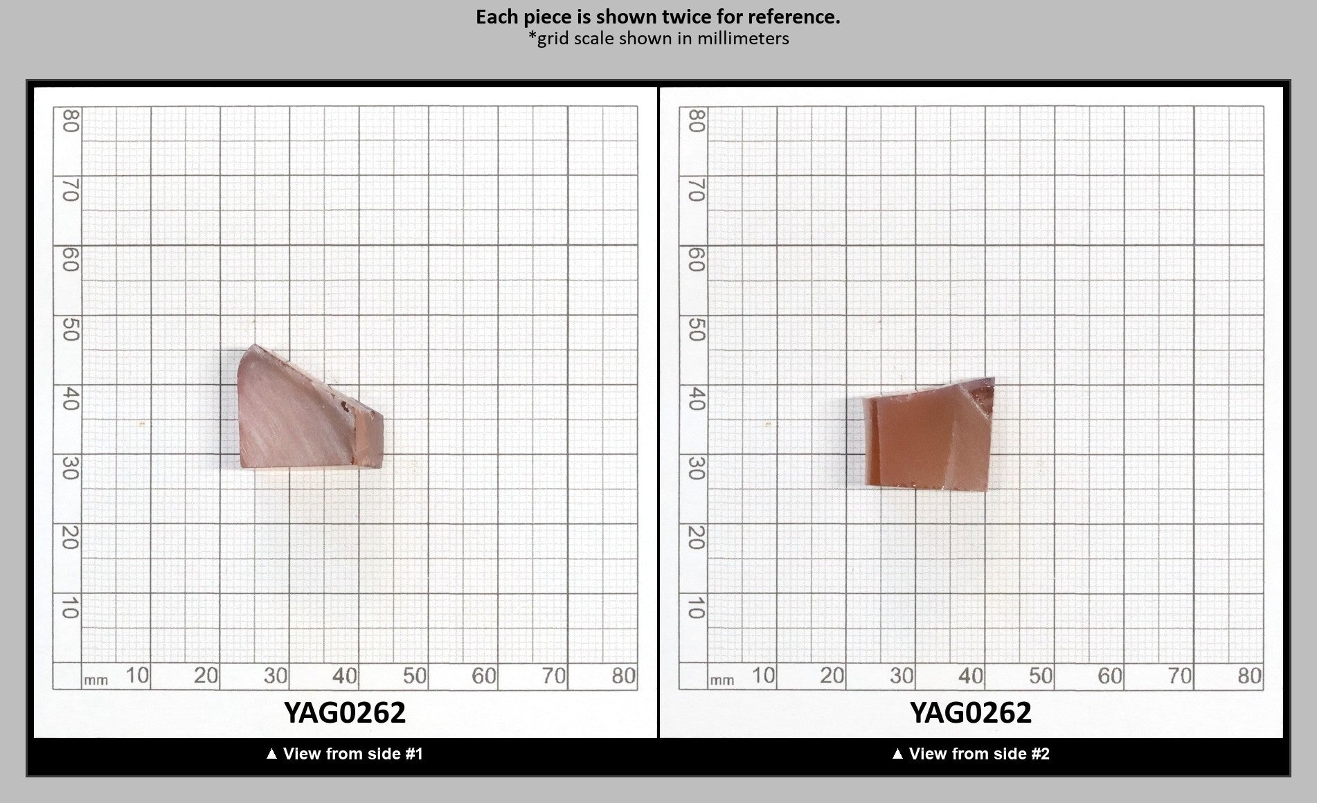 Dusty Peach YAG Faceting Rough for Gem Cutting - Various Sizes : YAG0262