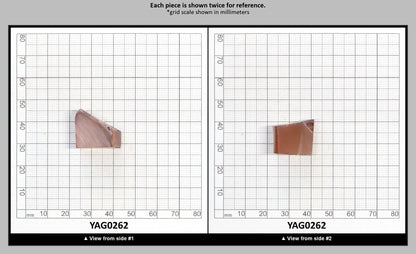 Dusty Peach YAG Faceting Rough for Gem Cutting - Various Sizes : YAG0262