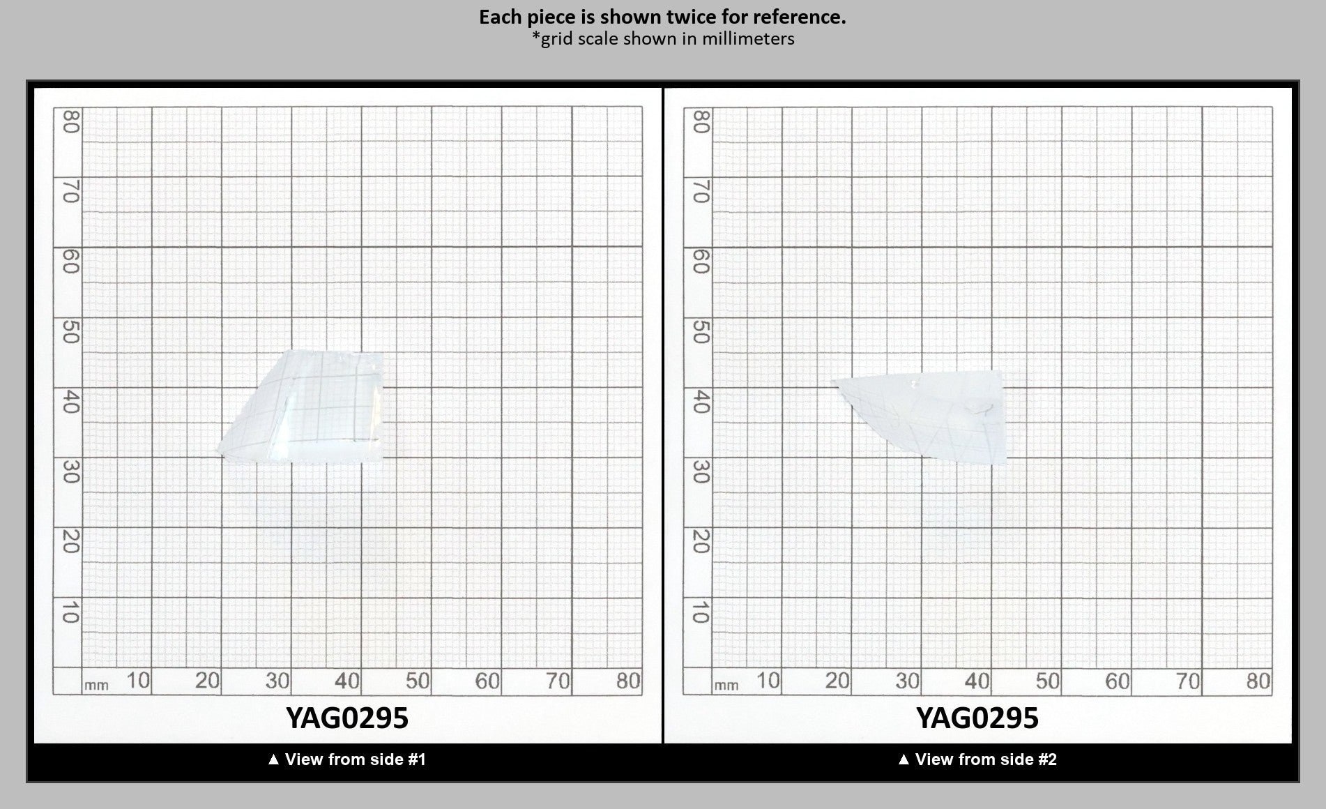 White YAG Faceting Rough for Gem Cutting - Various Sizes : YAG0295