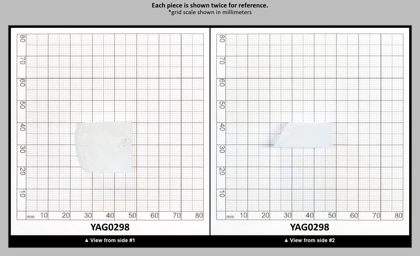 White YAG Faceting Rough for Gem Cutting - Various Sizes : YAG0298