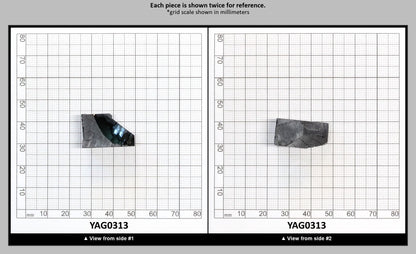Orange YAG Faceting Rough for Gem Cutting - Various Sizes : YAG0313