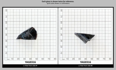Orange YAG Faceting Rough for Gem Cutting - Various Sizes : YAG0316