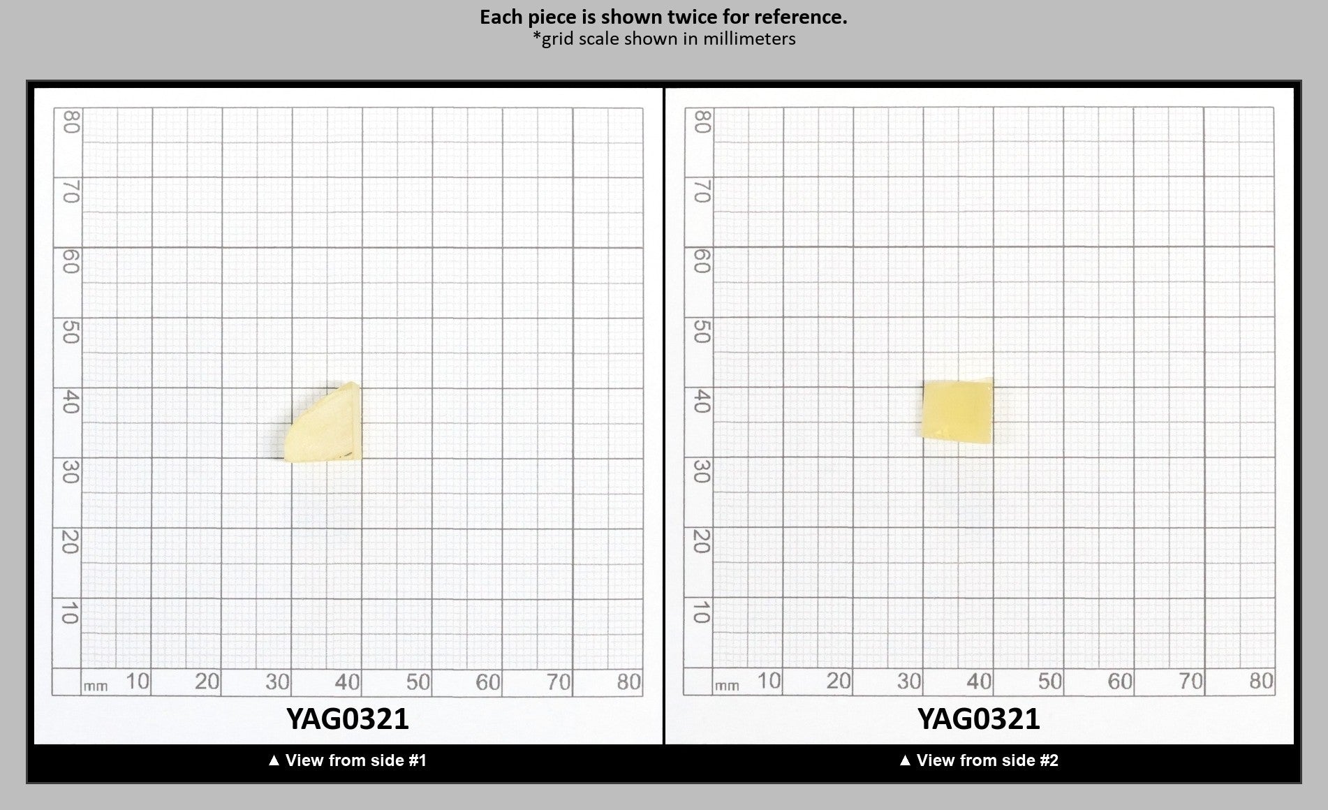Yellow/Orange Garnet Sm:YAG Faceting Rough : YAG0321