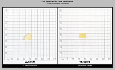 Yellow/Orange Garnet Sm:YAG Faceting Rough : YAG0321