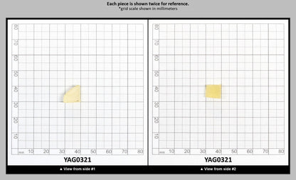 Yellow/Orange Garnet Sm:YAG Faceting Rough : YAG0321