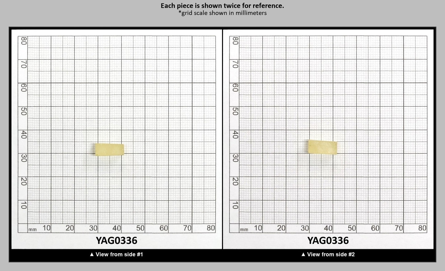 Yellow/Orange Garnet Sm:YAG Faceting Rough : YAG0336