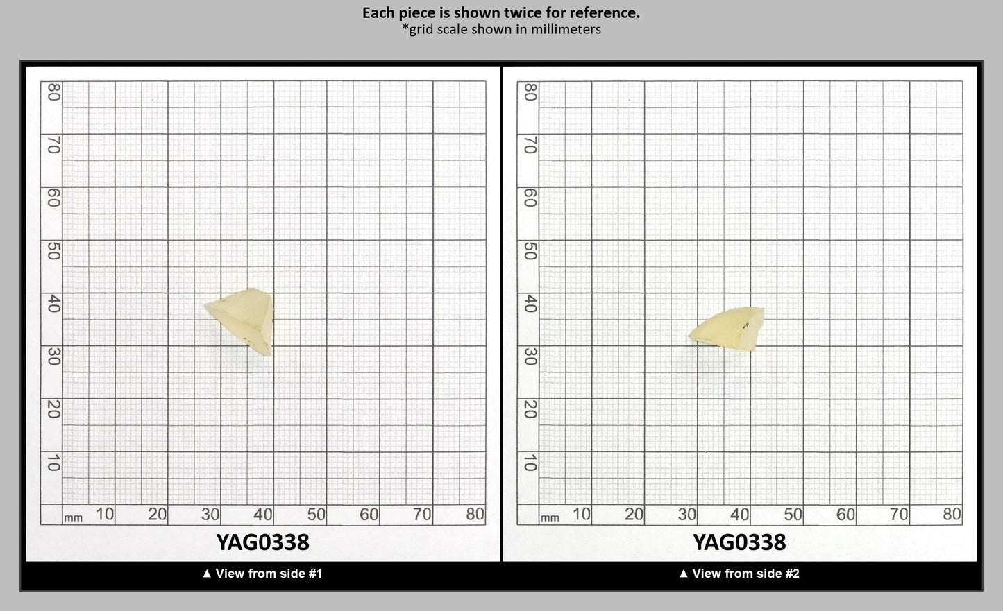 Yellow/Orange Garnet Sm:YAG Faceting Rough : YAG0338