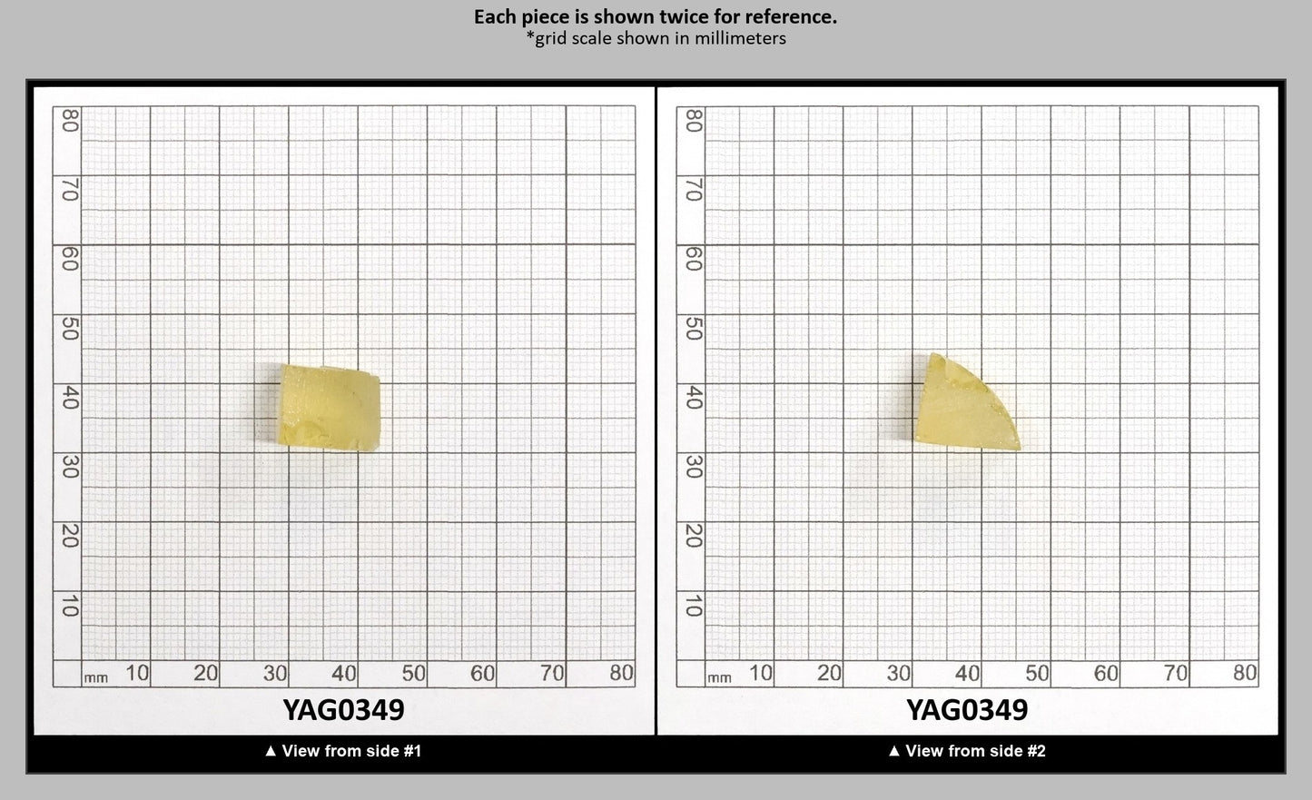Yellow/Orange Garnet Sm:YAG Faceting Rough : YAG0349