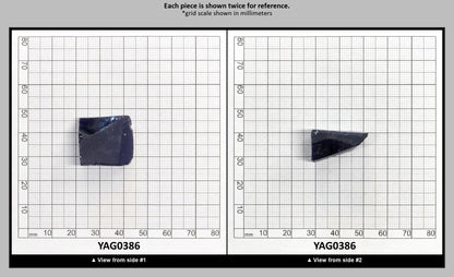 Blue YAG Faceting Rough for Gem Cutting - Various Sizes : YAG0386
