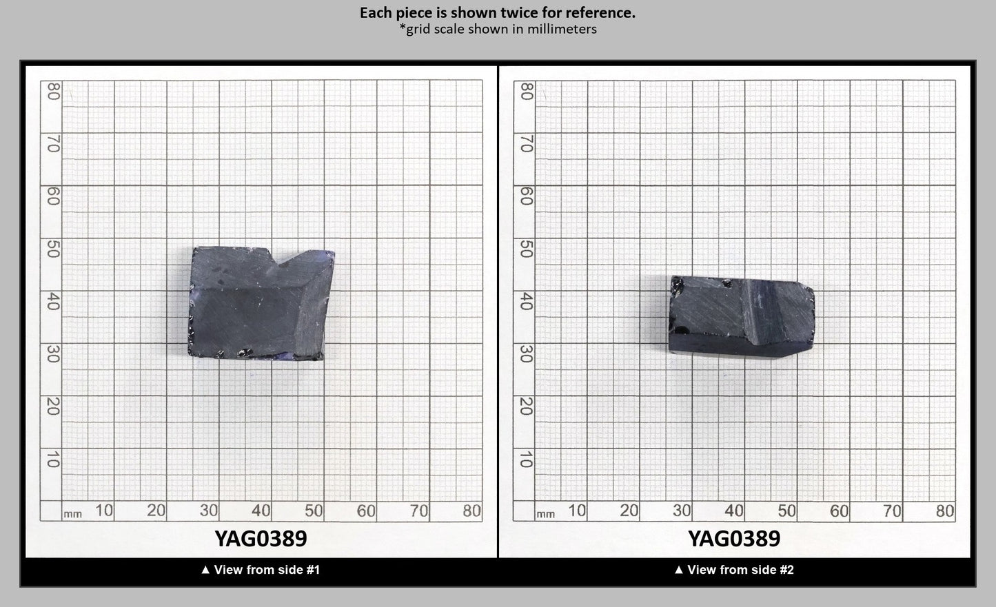 Blue YAG Faceting Rough for Gem Cutting - Various Sizes : YAG0389
