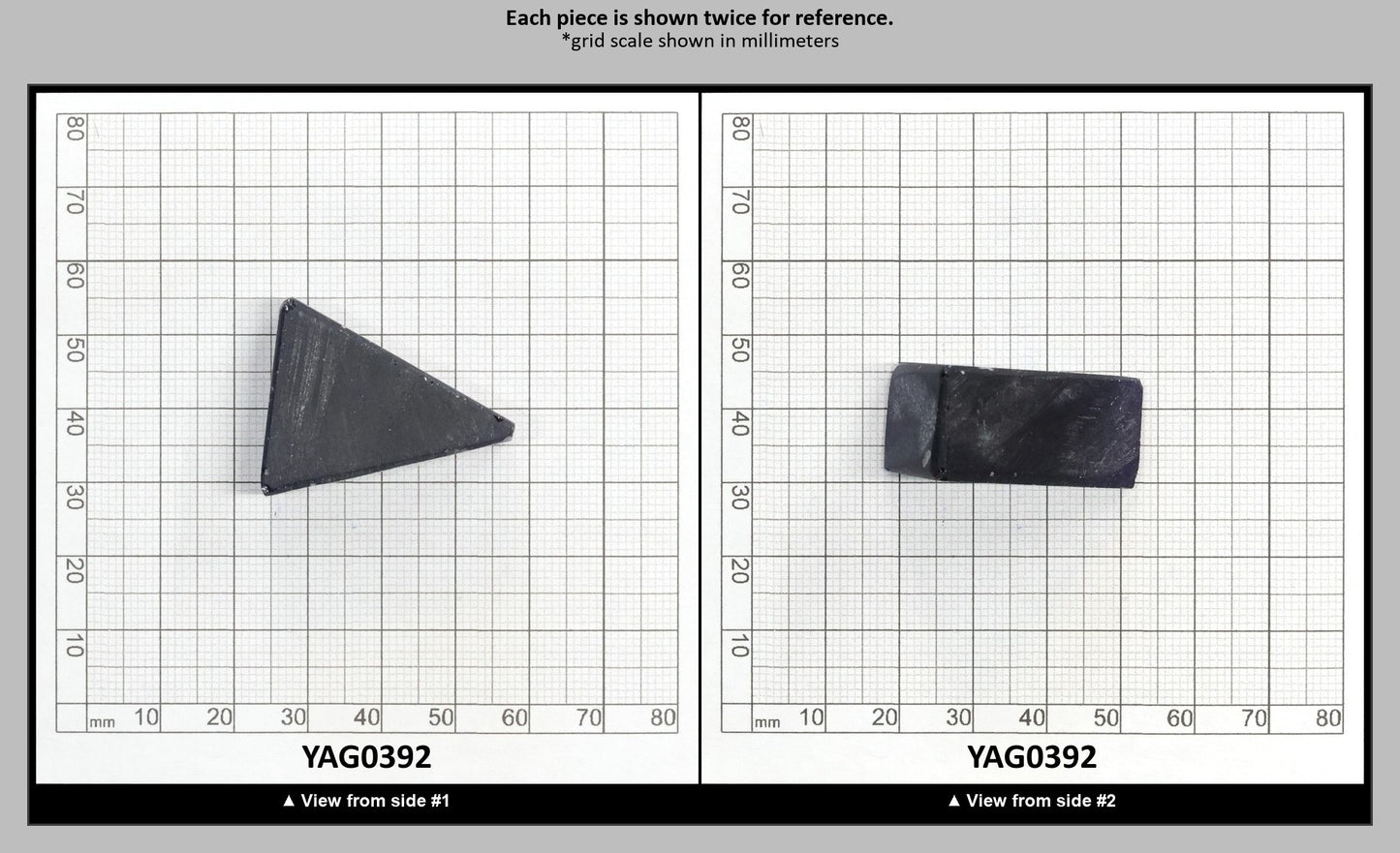 Blue YAG Faceting Rough for Gem Cutting - Various Sizes : YAG0392