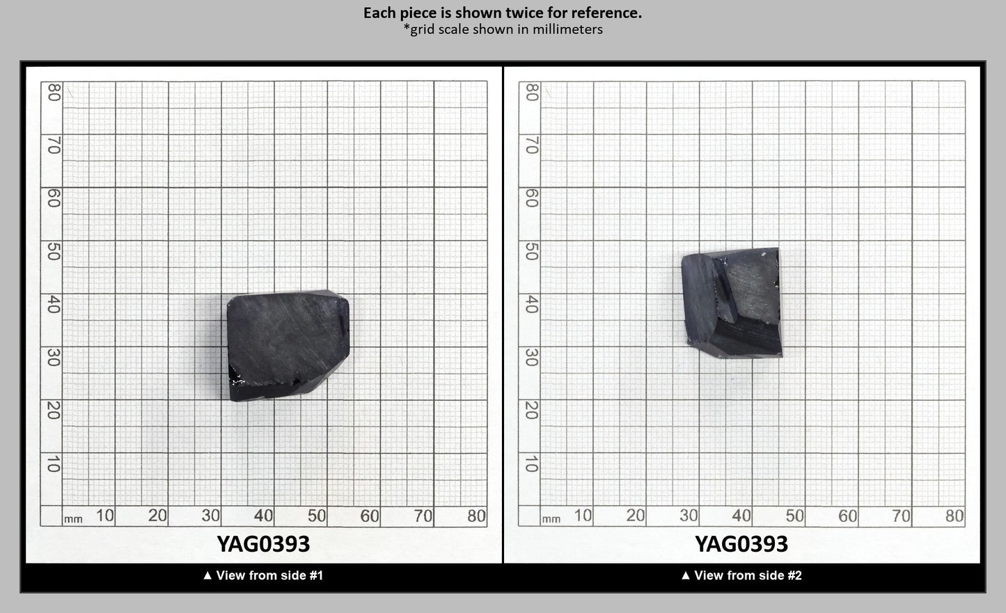 Blue YAG Faceting Rough for Gem Cutting - Various Sizes : YAG0393
