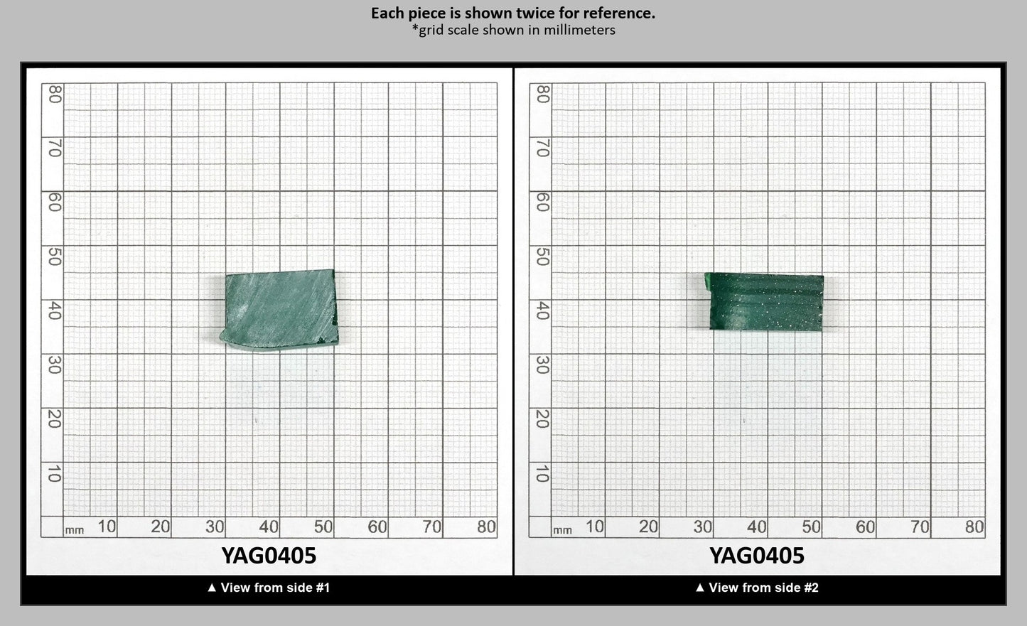 Green Garnet CTH:YAG Faceting Rough for Gem Cutting - Various Sizes : YAG0405