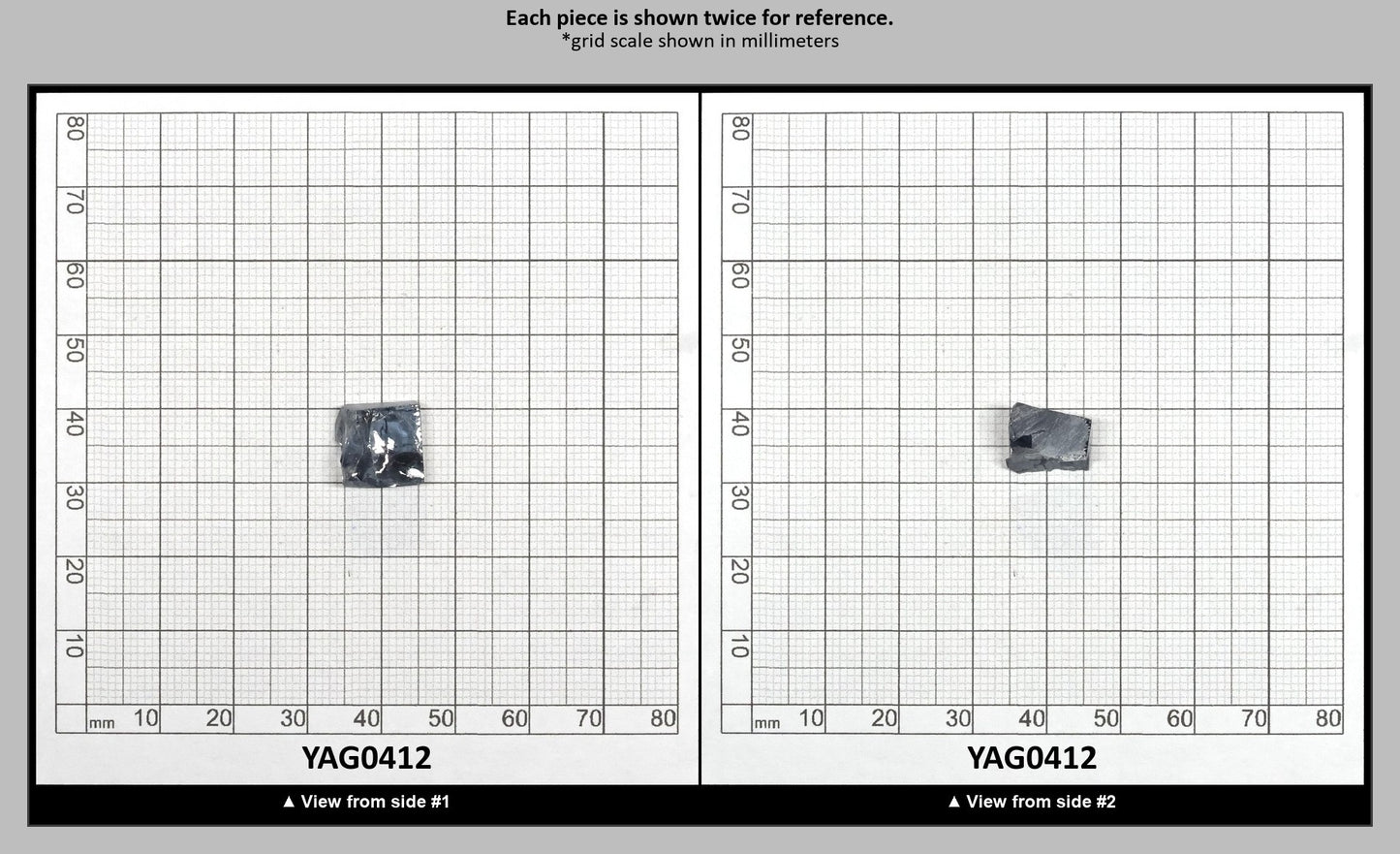 Grey YAG Faceting Rough for Gem Cutting - Various Sizes : YAG0412