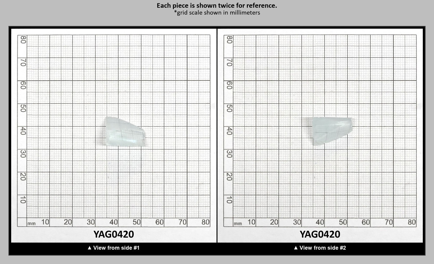 Aquamarine Colored Garnet YAG Faceting Rough : YAG0420