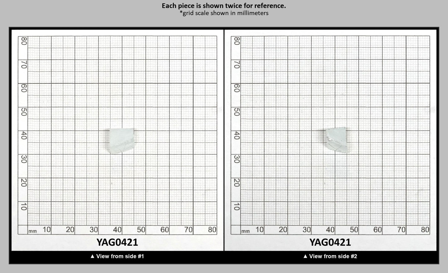 Aquamarine Colored Garnet YAG Faceting Rough : YAG0421