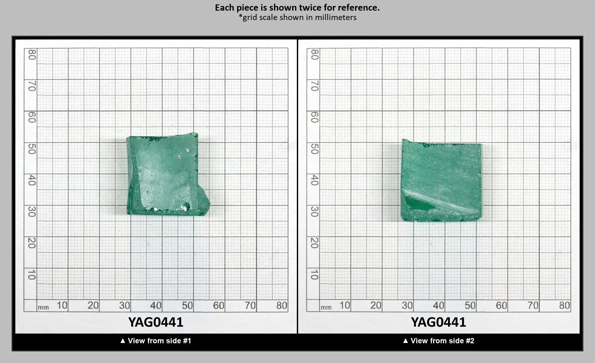 Green (Tsavorite) Garnet V:YAG Faceting Rough for Gem Cutting - Various Sizes : YAG0441