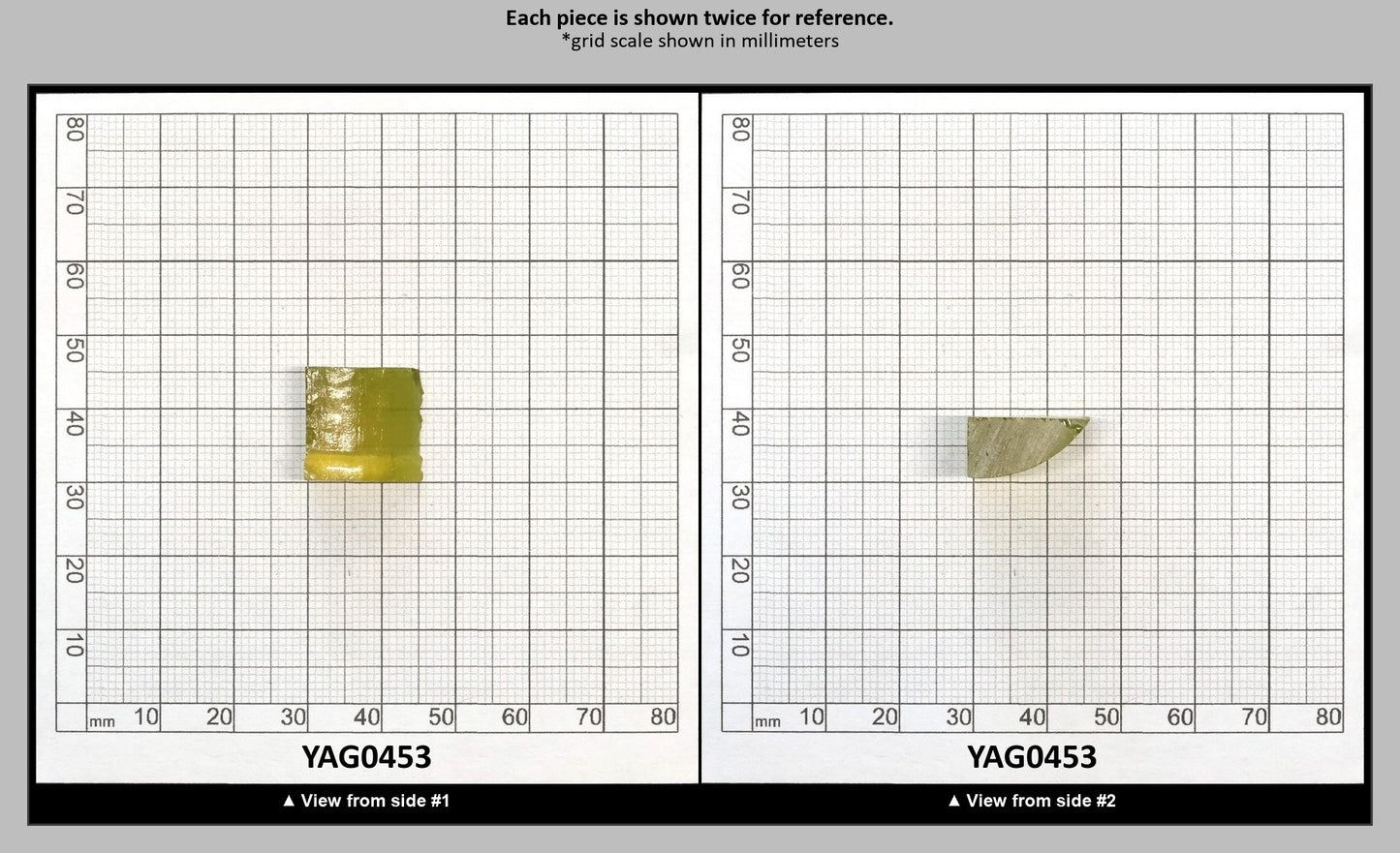 Zombie YAG Faceting Rough for Gem Cutting - Various Sizes : YAG0453