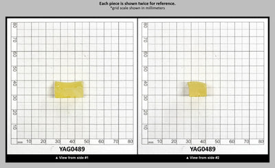 Yellow YAG Faceting Rough for Gem Cutting - Various Sizes : YAG0489