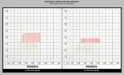 Pink Polycrystalline (Ceramic) YAG  - Faceting Rough : YAG0541