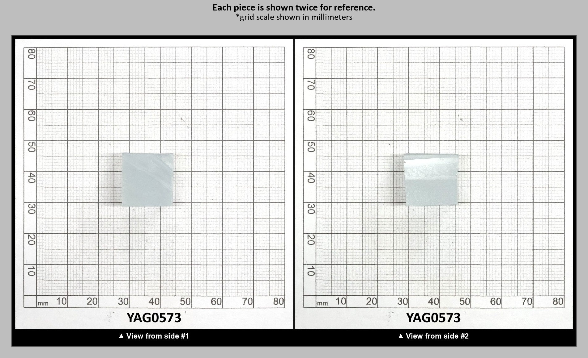 Ice Blue Polycrystalline (Ceramic) YAG - Faceting Rough : YAG0573