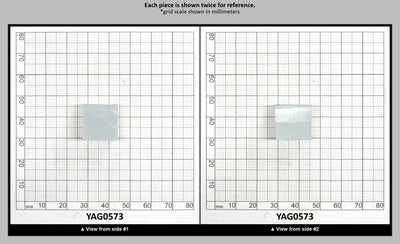 Ice Blue Polycrystalline (Ceramic) YAG - Faceting Rough : YAG0573