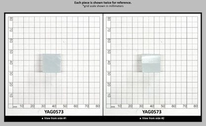 Ice Blue Polycrystalline (Ceramic) YAG - Faceting Rough : YAG0573