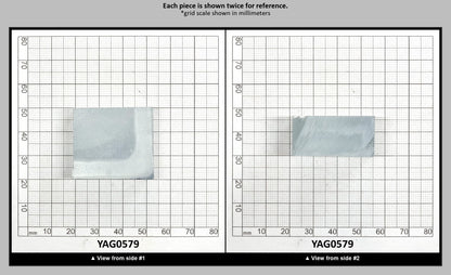Ice Blue Polycrystalline (Ceramic) YAG - Faceting Rough : YAG0579