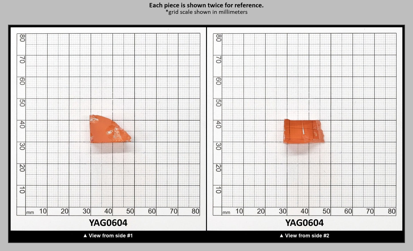 Pink YAG Faceting Rough for Gem Cutting - Various Sizes : YAG0604