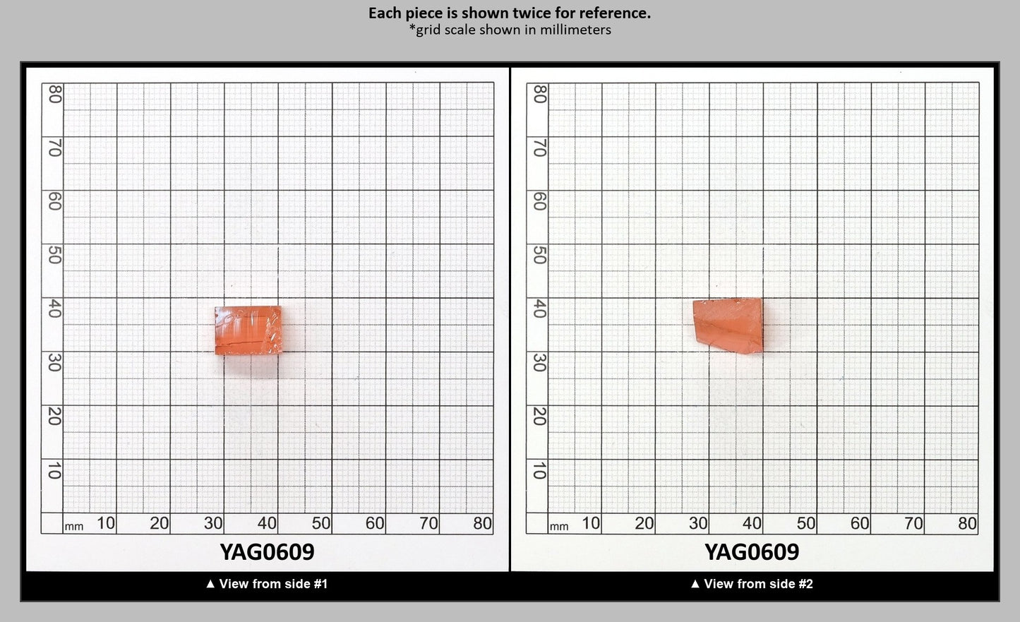 Pink YAG Faceting Rough for Gem Cutting - Various Sizes : YAG0609
