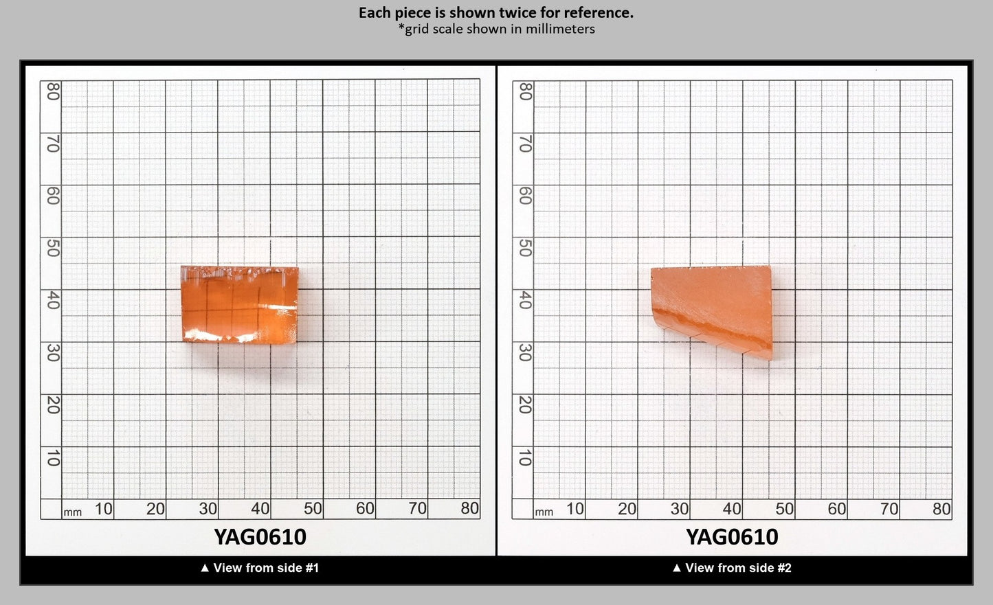 Pink YAG Faceting Rough for Gem Cutting - Various Sizes : YAG0610