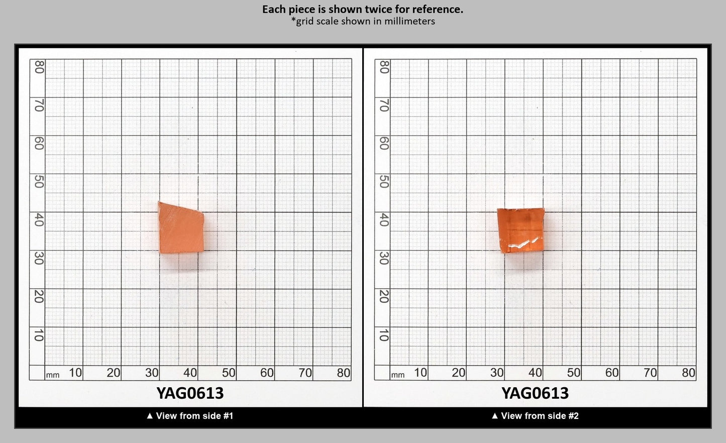 Pink YAG Faceting Rough for Gem Cutting - Various Sizes : YAG0613