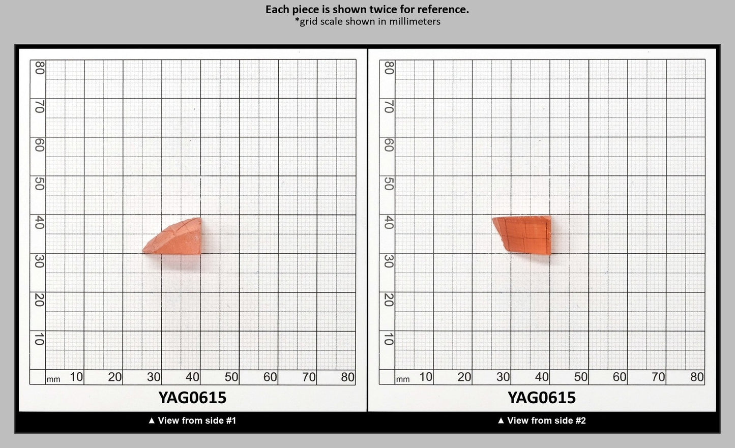 Pink YAG Faceting Rough for Gem Cutting - Various Sizes : YAG0615