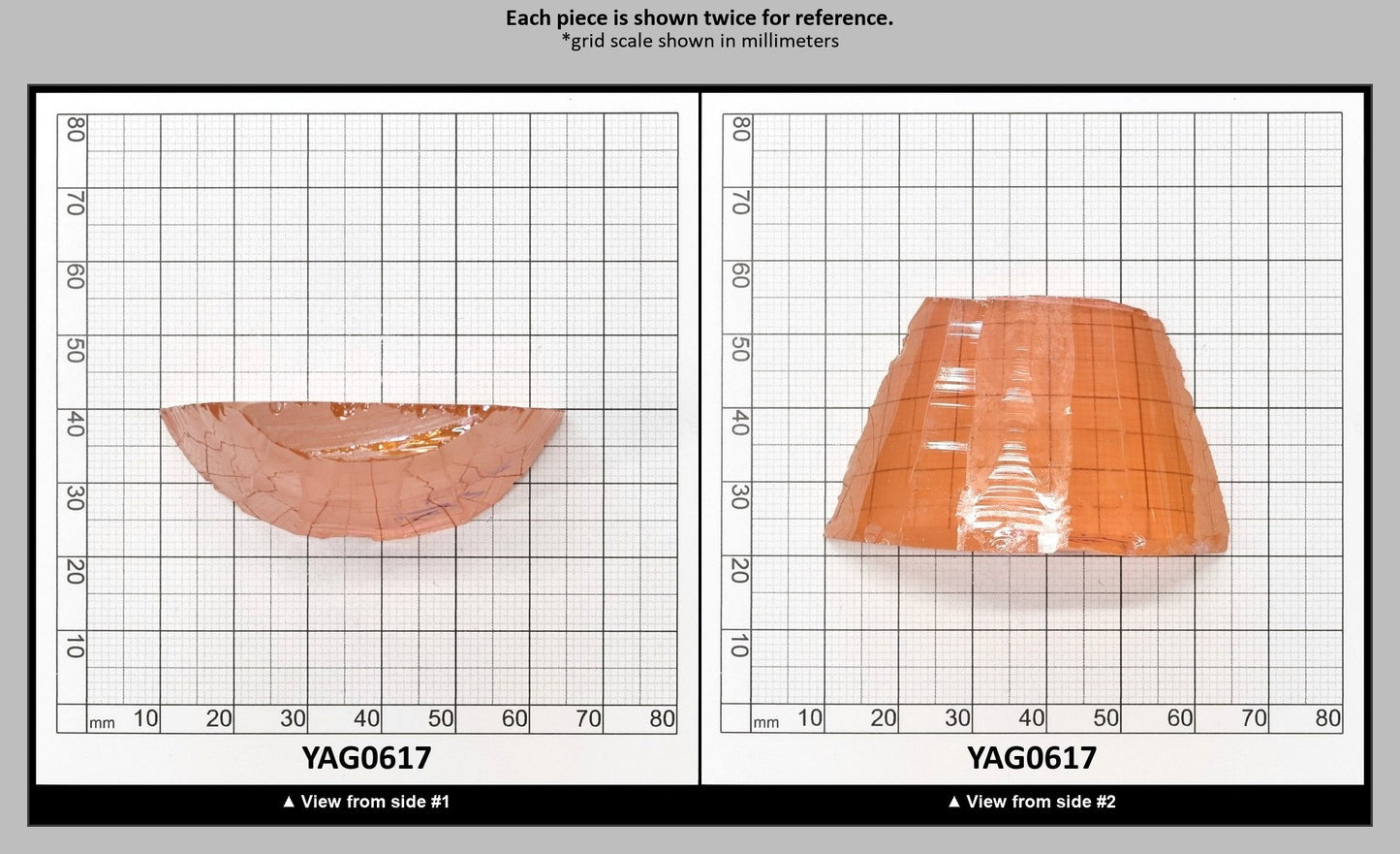 Pink YAG Faceting Rough for Gem Cutting - Various Sizes : YAG0617